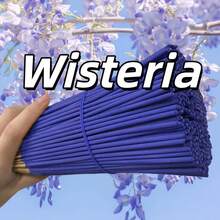 164 piezas/Set 22cm Incienso de Glicinia Natural, Varitas de Fragancia de Madera para Limpieza Espiritual, Eliminación de Energía Negativa, Decoración del Hogar y Oficina, Halloween, Navidad, Ayuda para la Meditación, Decoración de Festivales - Fragancia de glicina de 22 cm - Ver 7