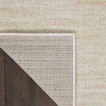 Nourison Essentials - Alfombra de área para Interiores y Exteriores, Color Beige Marfil de 3 x 5 pies, fácil Limpieza, no se desprende, habitación, Sala de Estar, Comedor, Patio, terraza, Patio (3 x(6' x 4' (Rectangular) Marfil beige) - Multicolor - Ver 5