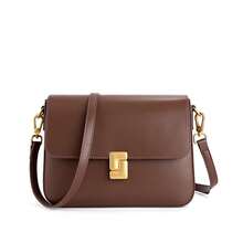 High-Quality Women's Handbag Made Of Genuine Leather, Fashionable Shoulder Bag, New, High-Quality Boston Pillow Bag, Versatile Crossbody Bag For Commuters, Spacious. - 白色 - 查看 7