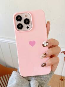 简约粉色心形手机壳,兼容 17 Pro Max/17 Pro/17 Air/17/16 Pro Max/16 Pro/16/16 Plus/15/15 Pro Max/15 Pro/15 Plus/11/12/13/14 Pro Max/11 Pro/11 Pro Max/12 Pro/12 Pro Max/13 Pro/13 Pro Max/14 Pro/14 Pro Max/14 Plus,男女皆宜的创意设计 - 粉紅色愛心 - 查看 5