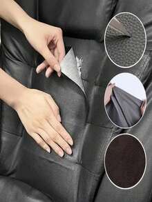 1卷/5-20米高粘度黑色布基胶带，用于坐垫修补、皮革座椅沙发漏水修补、皮革耐磨修补、沙发修补补贴、摩托车汽车座椅自粘皮革补丁，强力胶带，适用于酒店/餐厅/办公室/商业场所。 - 彩色 - 查看 7