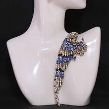 Fashionable Rhinestone Wing Brooch - Right - View 7