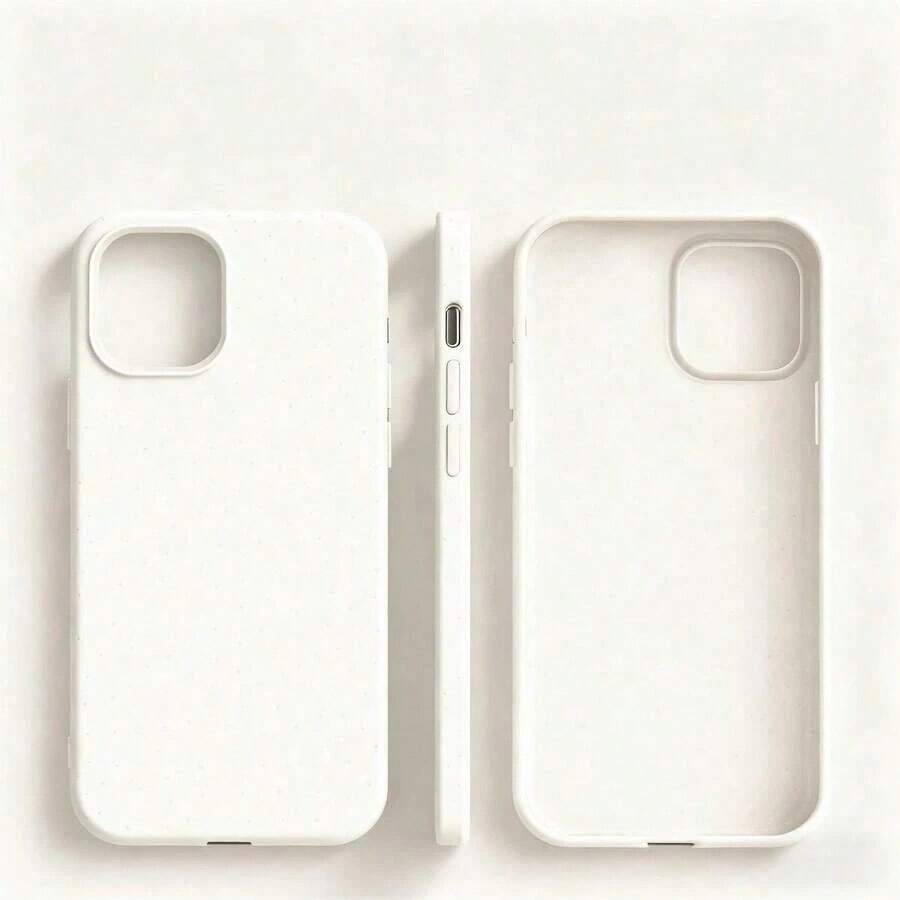 Liquid Silicone Phone Case In Solid Yellow - Anti-Yellowing & Soft Protective, Compatible With [Device], Waterproof, Shockproof, Anti-Fall, Anti-Scratch - 款式1(1pc) - 查看 1