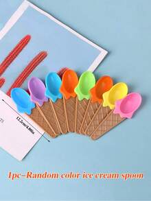 1/2/4set, Random Color Ice Cream Bowl And Spoon Set, Reusable Ice Cream Cup, Children's Ice Cream Bowl, Birthday Party Supplies, Party Decor, Creative Bowls For Ice Cream And Pudding Desserts, Suitable For Wedding, Birthday, Graduation, Kitchen Accessories, Ice Cream Mould, Birthday Gifts, Christmas Gift, Christmas Decorations, Christmas Party Supplies - Multicolor - View 7