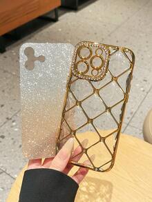 1个镶钻菱形6D电镀TPU手机壳，兼容 17/16/11 Pro/11 Pro Max/12/12 Pro/12 Pro Max/13/13 Pro/13 Pro Max/14/14 Pro/16 Plus/14 Pro Max/15/15 Pro/15 Plus/15 Pro Max，保护套 - 彩色 - 查看 6