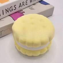 Soft Squishy Cookie Shaped Stress Relief Toy | Slow Rebound Soft Finger Toy, Relieve Anxiety | Colorful Portable Sensory Soft Gel Toy (3.9 X 3.9 X 1.6 In) | Cute Adult Handheld Stress Relief Tool | 2025 New Stress Relief Toy - Multicolor - View 10