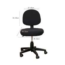 Universal Two-Part Office Chair Cover - Premium Elastic Protective Cover For Computer And Swivel Chairs, Flexible Fit, Suitable For Desks And Mesh Gaming Chairs - Full Protection For Desk Pads And Headrests