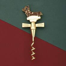 Christmas Red Wine Bottle Opener, Bear & Dog Hat Shaped Wine Opener, Christmas Gift - Multicolor - View 10