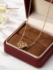 4pcs/Set Fashionable Delicate Sweet Cute Heart Pendant Necklace, Suitable For Women's Daily Wear And Best Gift For Valentine's Day, Girlfriends, Mothers - Multicolor - View 8