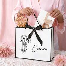 定制字母透明礼品袋，适合作为伴娘礼物、婚礼回礼 - 多色3 - 查看 11