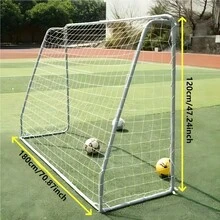 Portable Soccer Training Goal Net - No Heavy Frame Needed, Foldable & Lightweight, Suitable For Home, Lawn, Backyard, Beach, Park, Playground And Daily Training - White Soccer Goal For Youth And Adults, Individual Or Group Practice Outdoors