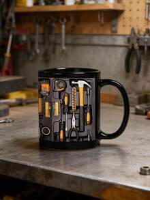 11oz Ceramic Mechanic Tool Box Mug, Funny Gift For Husband/Dad, Home/Office/Kitchen Coffee/Tea Cup