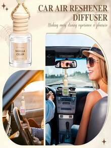 1 pièce Diffuseur à suspendre pour voiture, parfum d'ambiance, éliminateur d'odeurs, diffuseur d'huiles essentielles, accessoires pour voiture et maison - Multicolore - Voir 3