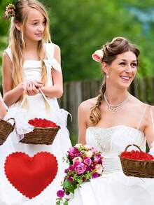 200/100pcs Romantic Red Heart Shaped Sponge Petals Decor, Atmosphere Decoration For Valentine's Day; Wedding Ceremony Confetti For Newlyweds, Proposal Romantic Occasion Decor, Event Planning Party Supplies, Anniversary Tabletop Decor, Holiday Celebration Atmosphere Enhancer - Multicolor - View 8