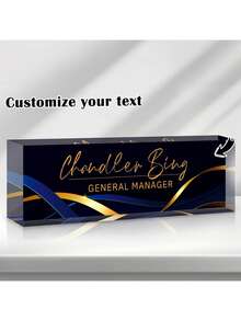 Custom Desk Name Plate Personalized, Acrylic Name Plate For Desk, Office Desk Decor For Women And Men, Employee Appreciation Gifts Office Gifts For Boss, Manager, Teacher, Nurse (Butterfly Orchid) Back To School, Ornamental, Multi-Functional, Reusable, Colorful, Vintage, Cute, Cartoon, Modern, Kawaii, Custom, Personalized, Unique, Customized, Custom Stickers Personalized, Ideal Gifts For Him, Ideal Gifts For Family, Workers, Students, Clients, Her, For Business/Work/Office, For School, Back To School,Back To School,School Supplies,School Supplies,Back To School,School Gift,For Office,For School,For Classroom,For Teacher Gifts,For University,For Colleague,For Dorm Rooms,For Teacher,For Boys And Girls,For Teenagers,Junior High School Students,Middle School Students,High School Senior High School Students,College Students,University Students,Freshman,Sophomore,Underclassmen,Customized Greeting Cards,Easy Comfort,Festive Calendar - Multicolor - View 59