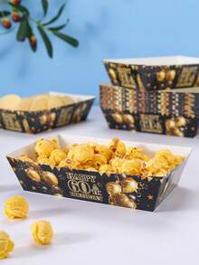 10/24 Stück 60. Geburtstag Freude Lebensmittel Boxen, Pommes Boxen, Popcorn Boxen, Popcorn Boxen, Geburtstags Party Dekorationen und Familien Filmabend Snack Boxen, geeignet für Lunchbox, Bäckerei Brot, Burger Restaurant - Verschiedenfarbig - Übersicht 1