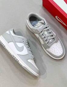 Nike Dunk LOW RETRO 舒适百搭薄底防滑耐磨低帮运动鞋，男女通用，白色