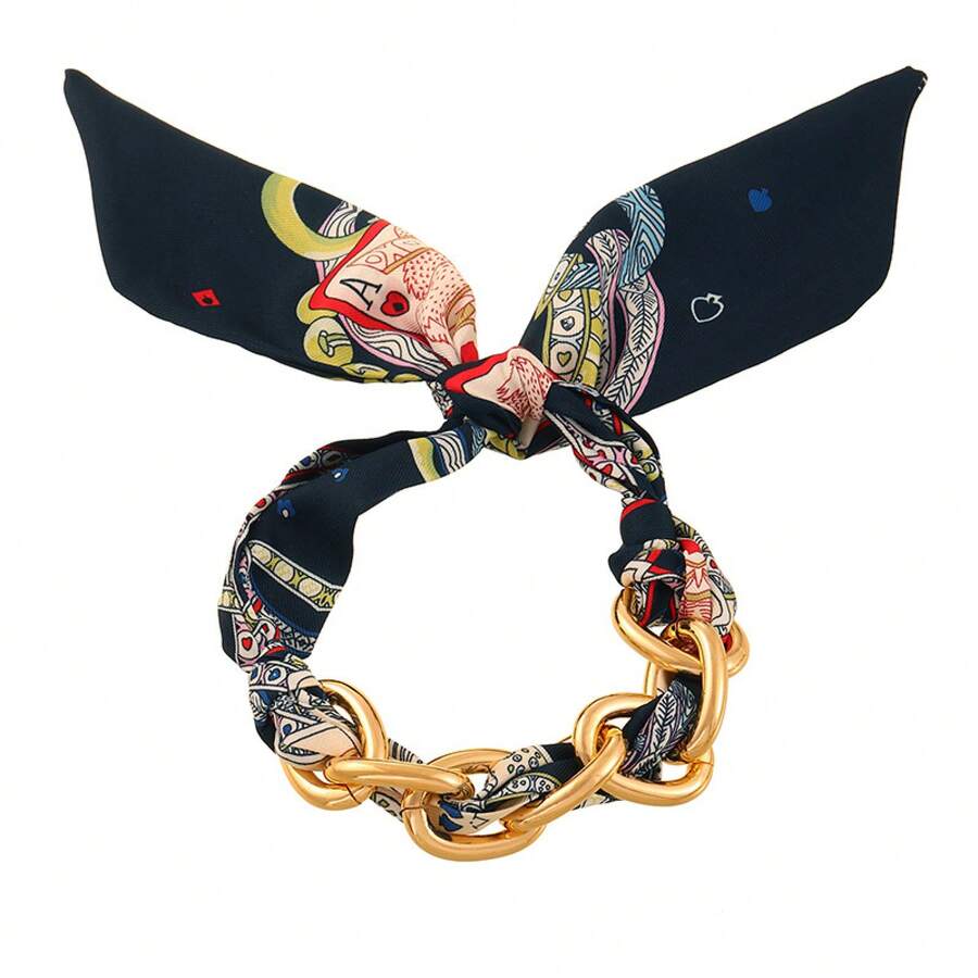Mobile Phone Chain Short High-End Sense Woven Anti-Drop Wrist Strap Spot Silk Scarf Anti-Lost Bracelet - Q33596 - 查看 1