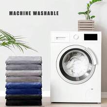 Puff Gigante de 6 pies para Muebles de Sala de Estar para Adultos, Redondo, Suave, Esponjoso, de Piel sinttica, BeanBag, Funda para sof Cama Perezoso sin Relleno - Azul - Ver 6