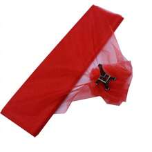 1 قطعة ستائر شفافة من القماش الشبكي الأورجانزا البلوري بمقاس 48 * 1000 سم لديكور حفلات الزفاف وأعياد الميلاد والمناسبات، قماش الزفاف DIY والأعمال اليدوية وخلفية القوس