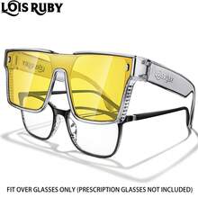 1 PC Fashionable Oversized Sunglasses For Both Men And Women For Daily Wear, Shopping, Festival Parties, Travling, UNISEX - Multicolor - View 3