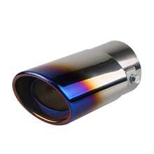 2-Outlet Stainless Steel Exhaust Tip, Universal Car Dual Exhaust Pipe Tail Throat, Muffler Silencer Accessory - Multicolor - View 15