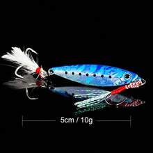 QXO 钓鱼路亚 10 20 30克 轻型硅胶饵 摇摆亮片 勺形饵 冬季海冰米诺钓具 鱿鱼 桃子 章鱼 - 彩色 - 查看 14