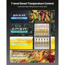 Refrigerador comercial con puerta de vidrio de 5,7 pies cúbicos y refrigerador para bebidas - 5,7 pies - Ver 4