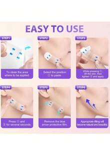 80片装面部提拉胶带 | 隐形即时提拉胶带 | 提升松弛肌肤，减少双下巴 | 无酒精，男女通用，适合所有肤质 | 可遮瑕 - 多色 - 查看 4