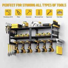 Garage Tool Storage Racks - 黑色 - 查看 5