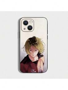 Funda de teléfono Anime Kenma Kozume compatible con 16,15,14,13,12,11 Plus, Pro Max, XS, X, XR, SE, Mini, 8, 7, cubierta de silicona suave negra, funda compatible con funda  17 pro max, funda  17 pro, funda  17, funda  16, funda  16 pro max, funda  15. - Z2 - Ver 10