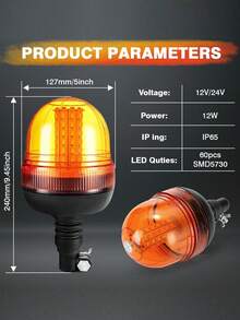 LED Engineering Vehicles, Automobiles, School Buses, Excavators, Agricultural Machinery, Warning Flashing Lights - Multicolor - View 6
