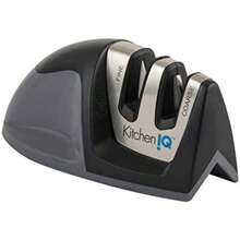 Kitchen IQ Edge Grip - Afilador de cuchillos (2 etapas), , Manual, 1(Negro) - Multicolor - Ver 6