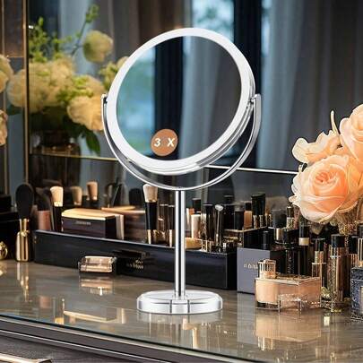 30X Magnifying Makeup Mirror, Double-Sided 1X/3X Magnification Makeup Mirror, 360° Rotating Acrylic Travel Mirror, Detachable Design, Ideal For Precise Makeup And A Great Gift.
