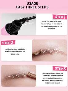 Gel kẻ chân mày ROCK SWEET Velvet - Chống thấm nước, lâu trôi, khô nhanh, không lem, tạo dáng chân mày tự nhiên, mềm mại (Món quà hoàn hảo) - nâu hồng - Xem 5