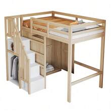 Kids Bed Frames, Headboards & Footboards - Natural Wood + Wood + 90cm*200cm-2 - View 6