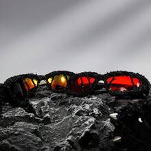 1 Pc New Dark Gothic Street Hip-Hop Punk Sunglasses For Concert Nightclub Bar Decor - Black - View 3