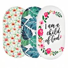 3-pack stretchiga babysänglakan set andningsbara mysiga liggdelslakan universal passform standardmadrass ovala rektangulära vagglakan för babypojkar flickor unisex 32"x16" - Multifärgad - Visa 5