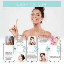 10pcs Deluxe Facial Hair Removal Kit | Premium Stainless Steel Trimmer With Safety Covers, Ergonomic Design, Travel Case For Eyebrow Shaping, Body Grooming, Face, Bikini Zone, And More - Random Color - View 6