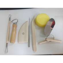 Kit 8 Ferramenta Escultura Modelagem Argila Massa Cerâmica