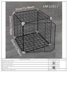 猫咪吹风机笼，防抓咬猫咪美容笼，家用小型动物笼，铁艺笼，猫咪吹风机笼 - 彩色 - 查看 16