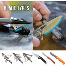 Smith's 50047 Edgesport - Afilador de cuchillo y punta ancha - Afilador portátil - Afilador de herramientas de caza y tiro con arco - Bolsa de transporte - Carburo y piedra de diamante - Afilador de(default) - Multicolor - Ver 9