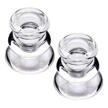 2/12/20/24 Pcs Glass Candle Holders Set, Transparent Cone-Shaped Candle Holders, Suitable For Tabletop Placement, Romantic Glass Candle Holders, Can Be Used For Wedding Centerpiece Decoration, Party Supplies, Holidays: Christmas, Halloween, Thanksgiving, Valentine's Day (Candles Not Included) - Transparent - View 9