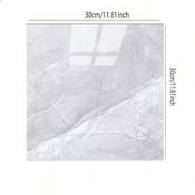 24片装大理石纹自粘防水淋浴墙板 - 易于安装的浴室、厨房、客厅防溅板瓷砖 - 11.8英寸 x 11.8英寸 PVC墙面装饰 - 彩色 - 查看 3