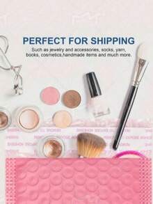 20/50pcs Pink Polyethylene Bubble Mailers, Self-Sealing Padded Envelopes, Gift Bags, Suitable For Books, Magazines, Etc., Pink Back To School Packaging - Multicolor - View 6