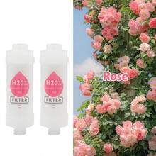 2个家用淋浴过滤器，适用于马桶、热水器、洗衣机，迷你PP棉预过滤器，去除氯气，防止皮肤干燥和脱发，适用于浴室、水龙头，薰衣草、牛奶、茉莉、草莓、玫瑰、樱花香味，圣诞节、新年、生日礼物