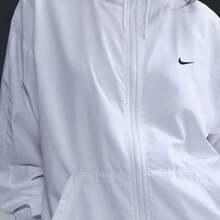 Nike 女士 AS W NSW ESSNTL UV WVN JKT HD 梭织连帽夹克 FV6299-100 - 白色 - 查看 5