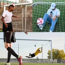 Portable Soccer Training Goal Net - No Heavy Frame Needed, Foldable & Lightweight, Suitable For Home, Lawn, Backyard, Beach, Park, Playground And Daily Training - White Soccer Goal For Youth And Adults, Individual Or Group Practice Outdoors