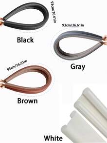 Easy Installation Under Door Draft Stopper - 2-Inch Thick Foam Strip Block, 50% Noise & Soundproofing, 30-36 Inch Door Fit, Matte Finish, For Home, Office - Multicolor - View 17