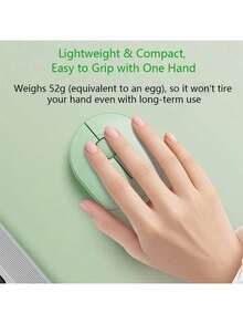 HP M251SE Wireless Office Mouse: Stable 2.4G Transmission, Lightweight 80g Design, Easy-To-Replace Battery, Compatible With Laptops And Desktops. - Lake Green - View 3